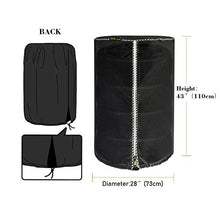 Carica l&#39;immagine nel visualizzatore di Gallery, Mr.You Borse portapneumatici, Copri Gomme 4 PZ 28&#39;&#39;(Diametro 73CM), Black