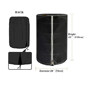 Mr.You Borse portapneumatici, Copri Gomme 4 PZ 28''(Diametro 73CM), Black