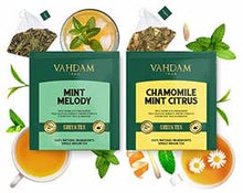 Carica l&#39;immagine nel visualizzatore di Gallery, VAHDAM Migliori assortimenti di tè | 15 diverse bustine di tè assortimenti di campionari confezione regalo Variety Pack | Meglio di tè nero, tè verde, tè Oolong, tè alle erbe e tè Chai | regalo natale