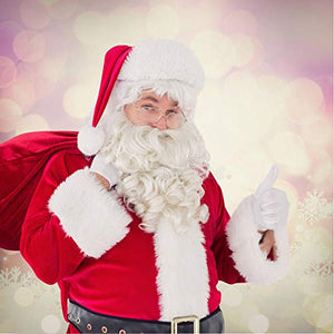 Jonami Sacco Babbo Natale per Regali di Babbo Natale, Sacco Natalizio per Doni,Tradizionale in Rosso e Bianco (70 x 110 cm)