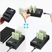 Carica l&#39;immagine nel visualizzatore di Gallery, Powerextra - 2 batterie di ricambio NB-6L e doppio kit ricarica LCD per...