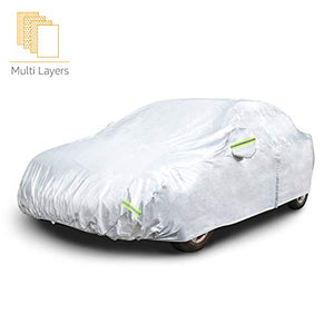 AmazonBasics - Telo copriauto argentato, resistente Per berline fino a 430 cm - Ilgrandebazar