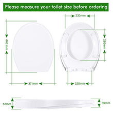 Carica l'immagine nel visualizzatore di Gallery, Sedile WC, Renfox Copriwater Universale con Chiusura Ammortizzata, Facile da...