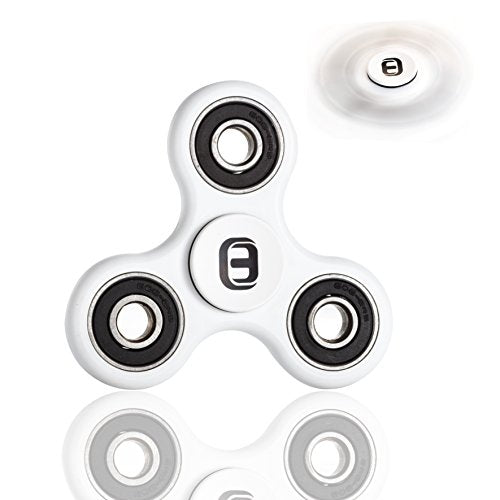 Oriental eLife Fidget Spinner Toy, edc Tri Finger Hand Dito della Mano white