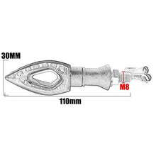 Carica l&#39;immagine nel visualizzatore di Gallery, SFONIA 4pz Indicatori di Direzione Moto LED Retrò Trasformare Segnale Luce B - Ilgrandebazar