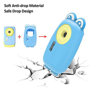 Fotocamera per Bambini Macchina Fotografica Subacquea Blu
