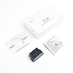 vgate Nero Bluetooth3.0 iCar 2 Bluetooth, Schwarz/Schwarz