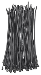 intervisio Fascette Plastica per Cablaggio 300 mm x 4,8 300 x mm, Nero