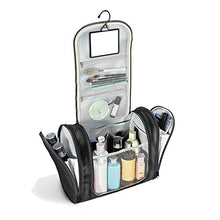 Carica l&#39;immagine nel visualizzatore di Gallery, Borsetta da bagno appendere con specchio e tasche interne per uomini,...