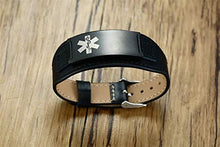 Carica l'immagine nel visualizzatore di Gallery, PJ JEWELLERY - Braccialetto da Uomo in Acciaio Inox e Pelle, Regolabile, con...