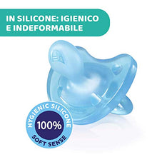Carica l'immagine nel visualizzatore di Gallery, Chicco PhysioForma Ciuccio in Silicone 0-6 Mesi, 1 Pezzo - Gommotto Morbido e Delicato, Supporta la Respirazione Fisiologica e Favorisce il Corretto Sviluppo della Bocca, Colori Assortiti
