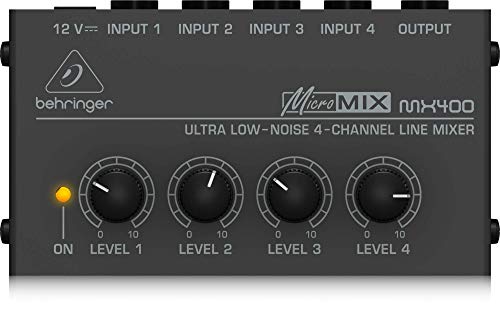 Behringer Micromix MX400 mini mixer line a 4 canali ultra-compatto - Ilgrandebazar
