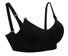 Carica l'immagine nel visualizzatore di Gallery, AMOURRI Reggiseno Donna da Allattamento Senza Cuciture e con XL, 3pcs (Negro) - Ilgrandebazar