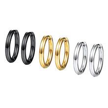 Carica l&#39;immagine nel visualizzatore di Gallery, PROSTEEL Set di Orecchini Cerchio/Orecchini Clip Donna Uomo, 3/4 16 Mm/3 Paia - Ilgrandebazar