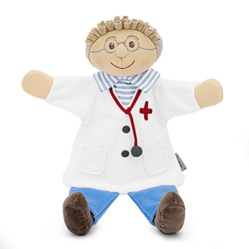 Sterntaler Burattino a forma di medico, 28 x 24 x 10 cm, Bianco