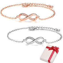 Carica l&#39;immagine nel visualizzatore di Gallery, Crazy-M 2 Pezzi Coppia Braccialetti, bracciali Infinito Bracciale Donna... - Ilgrandebazar