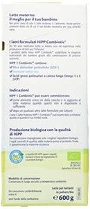 HiPP Latte 1 Combiotic Lattanti Polvere - Pacco da 4 x 600 gr - Ilgrandebazar