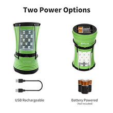 Carica l'immagine nel visualizzatore di Gallery, SYTUAM Lampada da Campeggio Ricaricabile O Batteria 6000K con Bussola/2 Mini...
