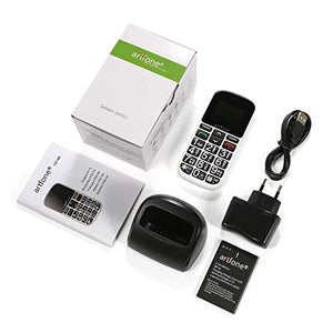 artfone CS188 Telefono Cellulare per Anziani con Tasti Grandi, 2G GSM