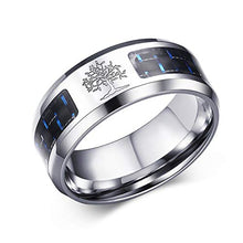 Carica l&#39;immagine nel visualizzatore di Gallery, Oidea Anello Uomo Albero della Vita Fidanzamento Promessa Acciaio... - Ilgrandebazar