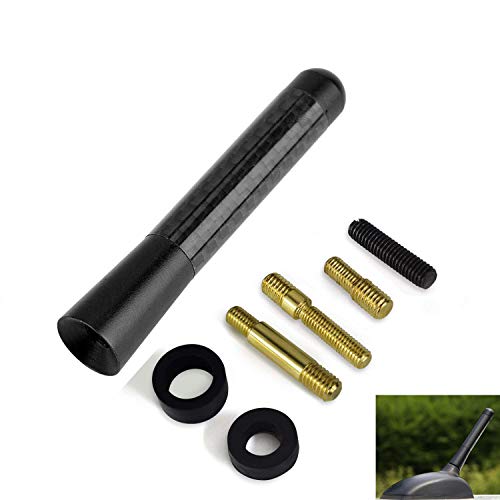 YGL Antenna Auto Universale in Fibra di Carbonio Alluminio Radio FM/AM...