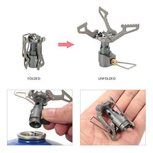 Carica l'immagine nel visualizzatore di Gallery, Lixada Fornello da Campeggio a Gas Mini Pezzo Unico Bruciatore di Tipo1