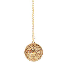 Carica l&#39;immagine nel visualizzatore di Gallery, Ciondolo a forma di moneta / medaglione azteco con teschio, stile Pirati Gold - Ilgrandebazar