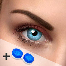 Carica l&#39;immagine nel visualizzatore di Gallery, Lenti a contatto colorate, blu cielo, durata annuale, senza spessore +... - Ilgrandebazar