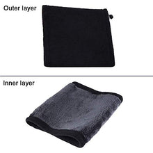 Carica l&#39;immagine nel visualizzatore di Gallery, QXuan Fleece Scaldacollo Uomo Donna Collo Pile Termico Invernale Sport Nero - Ilgrandebazar