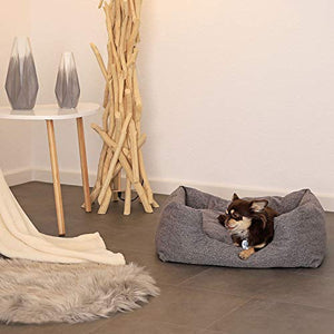 Dibea Cuccia letto per cani 60 x 50 cm (L x L, dimensioni esterne), Grigio - Ilgrandebazar