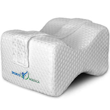Carica l&#39;immagine nel visualizzatore di Gallery, Cuscino per le Ginocchia Sviluppato da Medici - Supporto Ortopedico in Memory Foam per Traversine Laterali, Sciatica, Dolore Lombare - Cuscino per Gambe per Dormire sul Lato - Manuale Incluso
