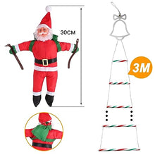 Carica l&#39;immagine nel visualizzatore di Gallery, Scala LED Con Babbo Natale Luminoso da Esterno ed Interno, Decorazioni Natalizie Multifunzione 8 Modalità Controllo via App e Telecomando, Impermeabile IP44 Bianco Caldo e RGB