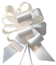 Carica l&#39;immagine nel visualizzatore di Gallery, Palucart 100 coccarde Fiocco 30mm Autotiranti Bianco Matrimonio Sposi per... - Ilgrandebazar