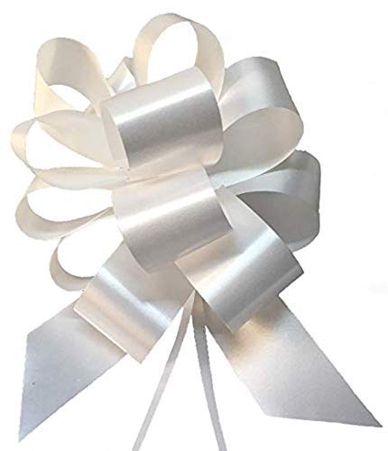 Palucart 100 coccarde Fiocco 30mm Autotiranti Bianco Matrimonio Sposi per... - Ilgrandebazar