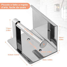 Carica l&#39;immagine nel visualizzatore di Gallery, Yissvic Porta Carta Igienica Portarotolo Acciaio Inox 304 Installazione...