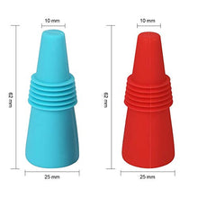 Carica l&#39;immagine nel visualizzatore di Gallery, Rmeet Tappo Vino Silicone,5 Pezzi di Bottiglia Colori 5 Pack - Ilgrandebazar