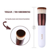 Carica l&#39;immagine nel visualizzatore di Gallery, Eono by Amazon - Pennello Fondotinta Piatto Kakuki per Trucco Viso bianca