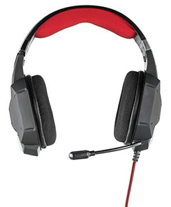 Trust Cuffie Gaming GXT 322 Carus, con Microfono Flessibile, Controllo Nero