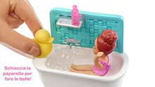Carica l&#39;immagine nel visualizzatore di Gallery, Barbie Bambola Skipper Caucasica Babysitter con Vasca da Bagno, Bambina Che... - Ilgrandebazar