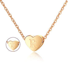 Carica l&#39;immagine nel visualizzatore di Gallery, Cheerslife Collana con Cuore Iniziale Collane Pendente a Initial-rg-r - Ilgrandebazar