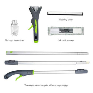 AmazonBasics - Tergivetro estensibile per finestre, con spruzzino - Ilgrandebazar