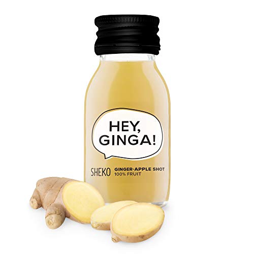 SHEKO Ginga Bio - 6 shot con estratto di zenzero e mela - Succo ginger ale...