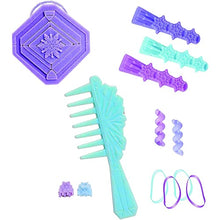 Carica l'immagine nel visualizzatore di Gallery, JP Disney FRND2000 Styling Frozen 2 Elsa, Basic Hair Styling Head, 17 Hair Accessories Included, Toy for Children from 3 Years of Age ,Black
