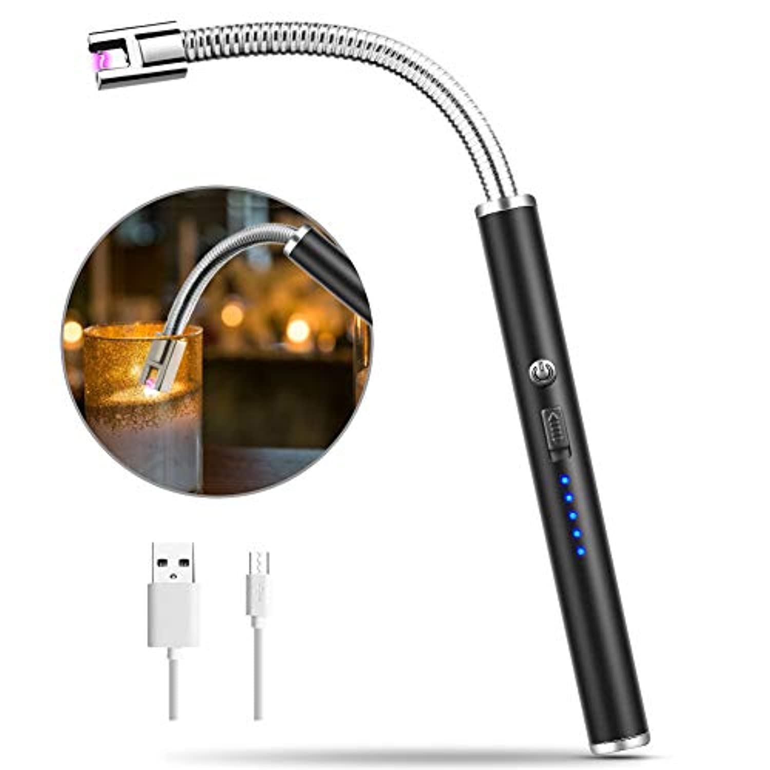 MOSUO Accendino Elettrico USB,Arco Elettrico Accendino da Cucina Accen –