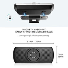 Carica l&#39;immagine nel visualizzatore di Gallery, AGPTEK Vivavoce Auto Bluetooth 5.0 con Siri Assistente Comandi Vocali di Google Altoparlante Kit e Scheda TF Supporto per Aletta Parasole Connessione Automatica, Nero