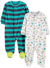 Carica l&#39;immagine nel visualizzatore di Gallery, Simple Joys by Carter&#39;s Baby - Confezione da 2 pile con piedi per dormire e...