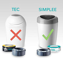 Carica l&#39;immagine nel visualizzatore di Gallery, Tommee Tippee Simplee Sangenic Ricarica x 6, solo per 6 Pezzi, Bianca