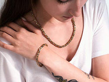 Carica l&#39;immagine nel visualizzatore di Gallery, Fly Style 5 mm Collana bizantina o Braccialetto di Acciaio in 4 Argento - Ilgrandebazar