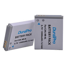 Carica l&#39;immagine nel visualizzatore di Gallery, Durapro - Batteria NB-6L, NB-6LH + caricatore USB LCD per fotocamere Canon...