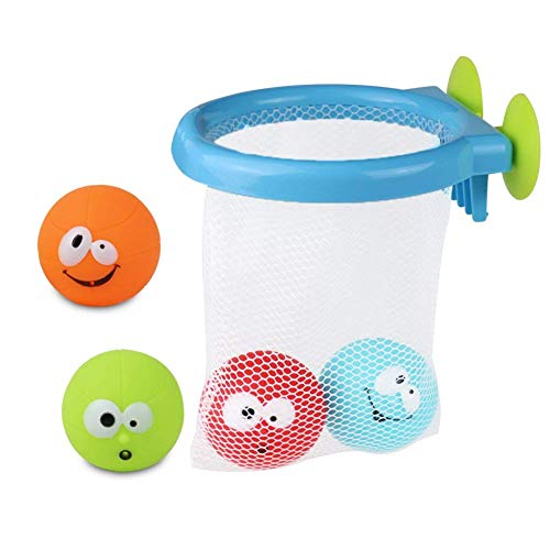 Bagno Giocattolo Galleggiante Organizer Giochi Canestro da Basket con 4... - Ilgrandebazar